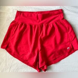 Fabletics Sun Chasers 3” Holiday Red Shorts